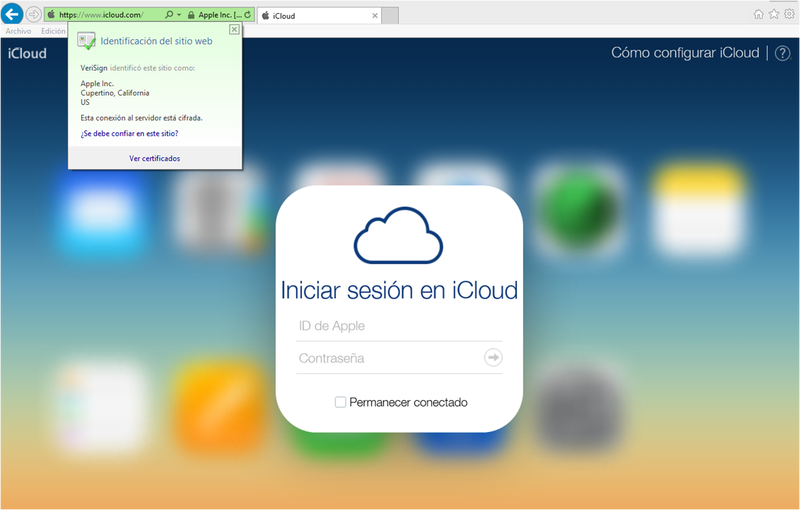 Illustration for article titled Cómo comprobar si estás visitando la página auténtica de iCloud